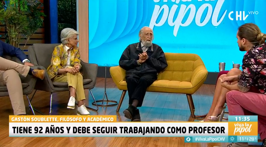 Filósofo Gastón Soublette sobre trabajar a los 92 años por necesidad: “Me siento un poco humillado”