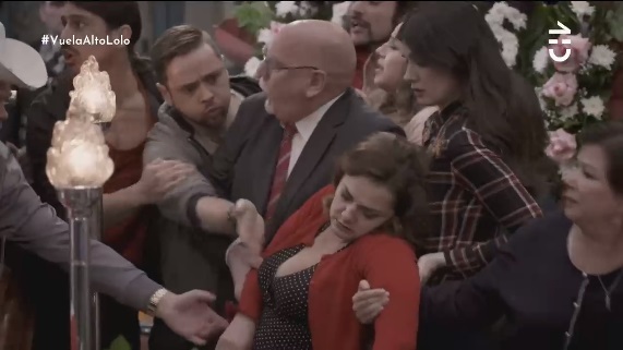 maruca se desmayó en funeral de la Lolo