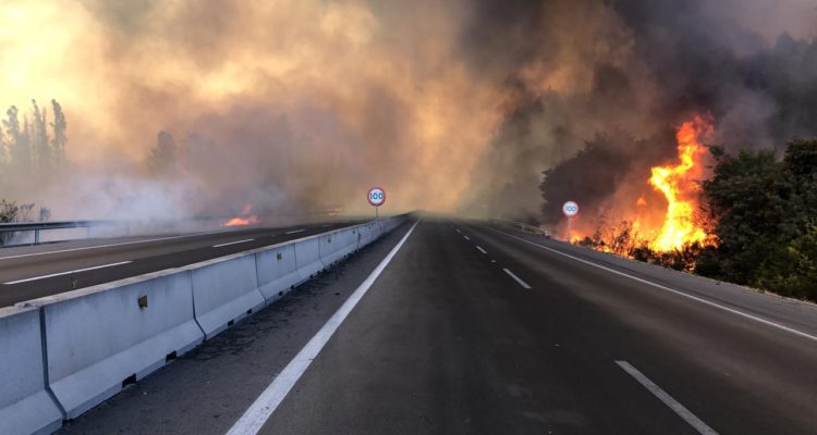 Alerta Roja para Valparaíso por incendio forestal en Ruta 68: siniestro estaría descontrolado