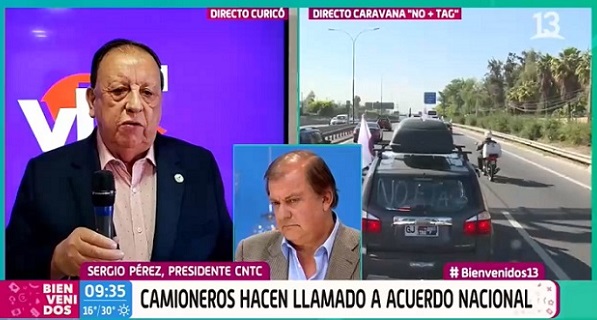 vidal y camioneros en bienvenidos 