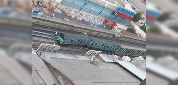 Tren descarrilado causa suspensión parcial de Línea 5: servicio se repondría en la tarde