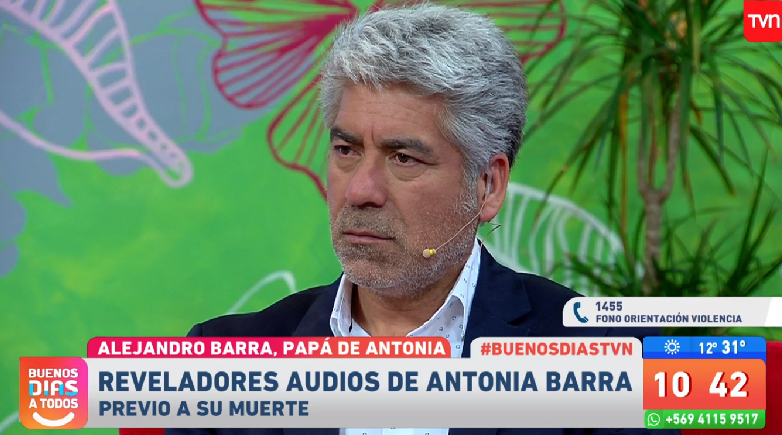 Padre de Antonia Barra contó cómo se enteró del abuso de su hija en Buenos Días a Todos