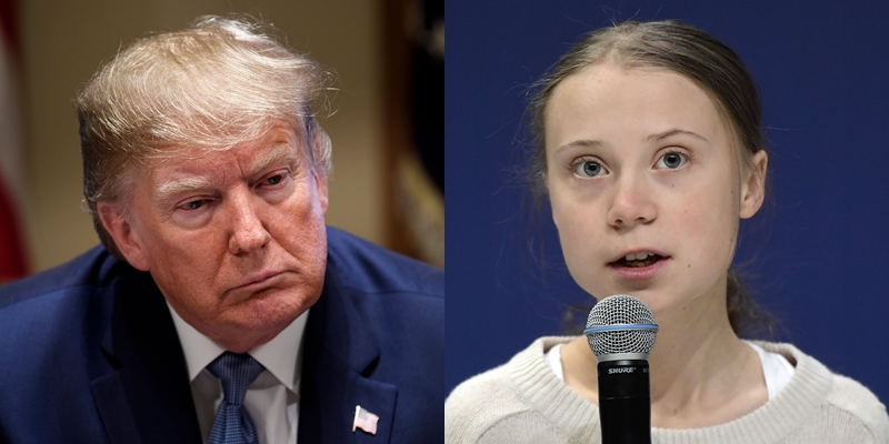 Trump atacó a Greta Thunberg en Twitter tras ser elegida "Persona del Año": ella respondió con ironía
