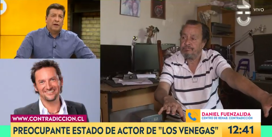Daniel Fuenzalida y su gesto con actor Alberto Zará tras conocerse su complejo estado de salud