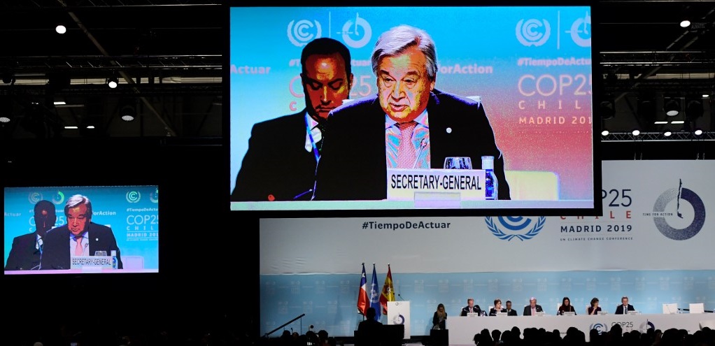 Jefe de la ONU decepcionado por COP25