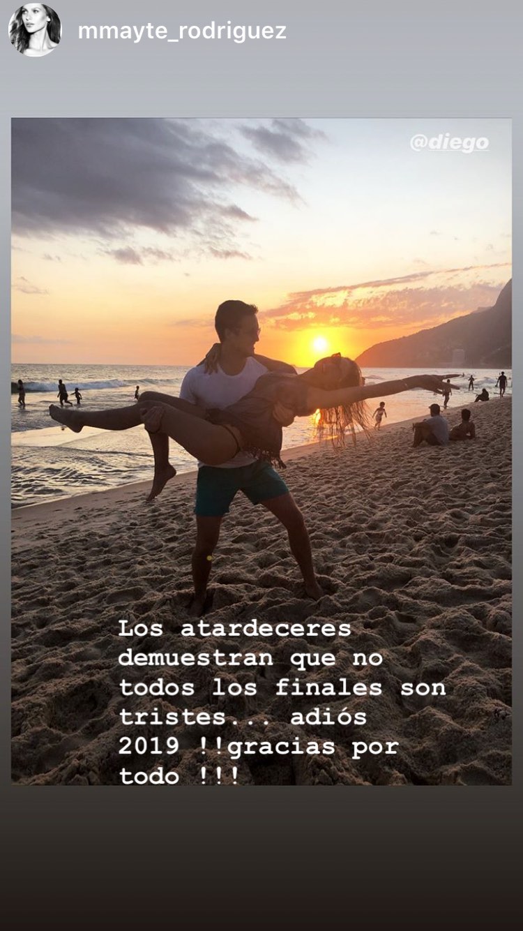 Mayte Rodríguez publicó romántica postal con Diego Boneta en Brasil