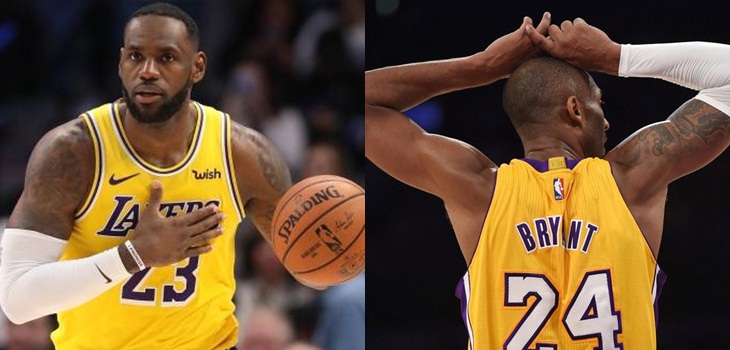 captan momento en que LeBron James se entera de la muerte de Kobe Bryant