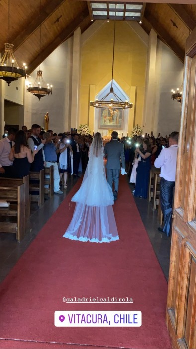 Gala Caldirola y Mauricio Isla se casaron por la iglesia: invitados  publicaron imágenes del evento | Redes Sociales | Página 7
