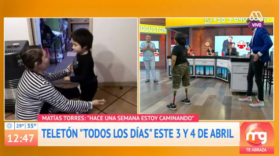 Impacto por reaparición de Matías Torres, embajador de la Teletón 2014