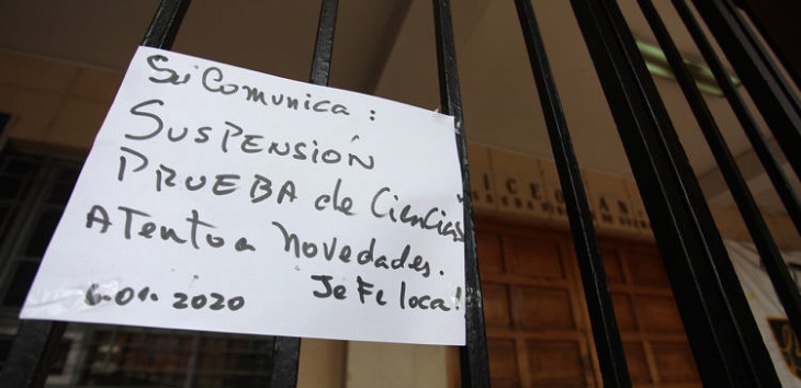 Qué hacer si la PSU se suspendió en el establecimiento donde debías rendirla
