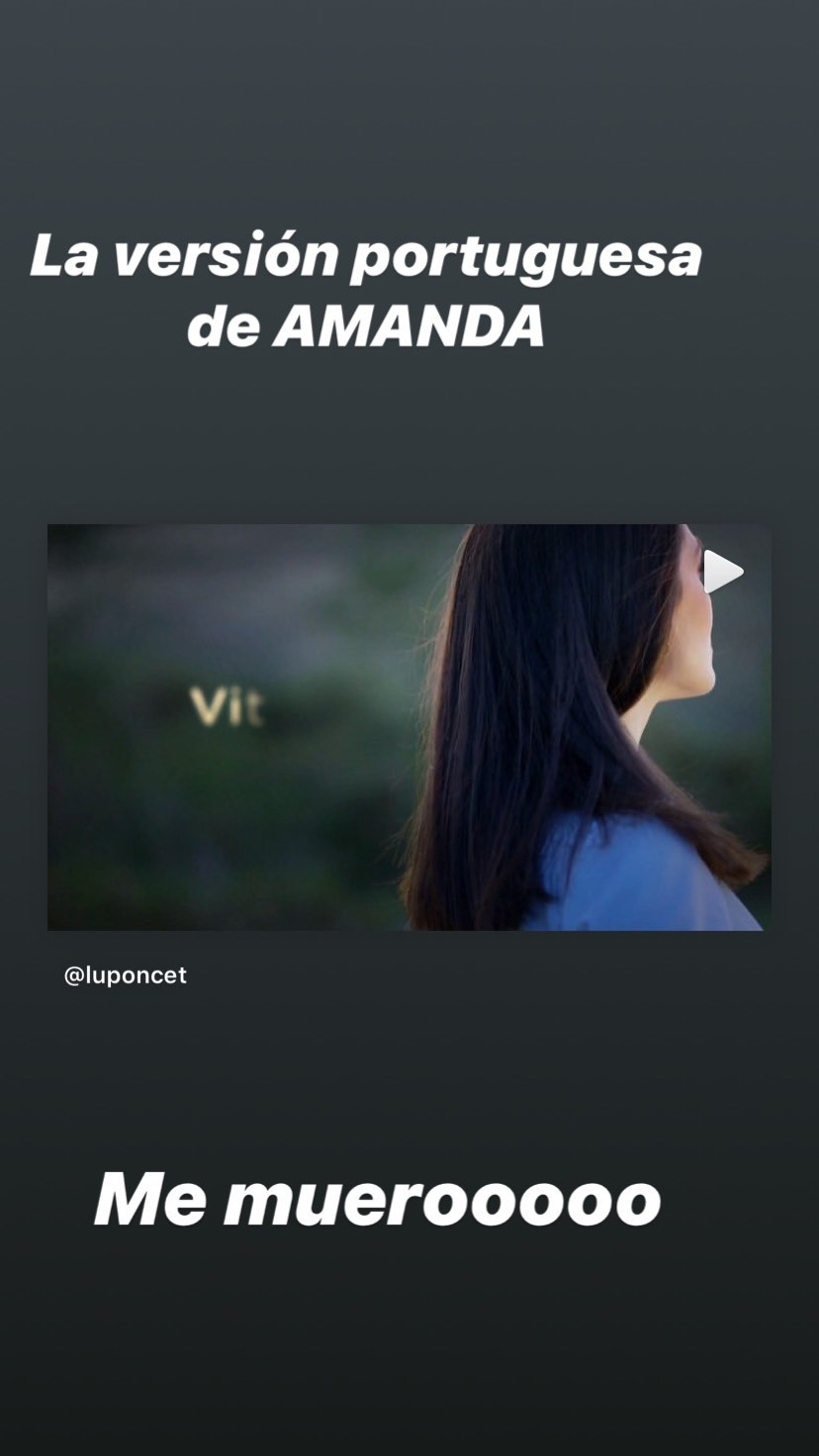 Daniela Ramírez compartió adelanto de la versión portuguesa de 'Amanda':