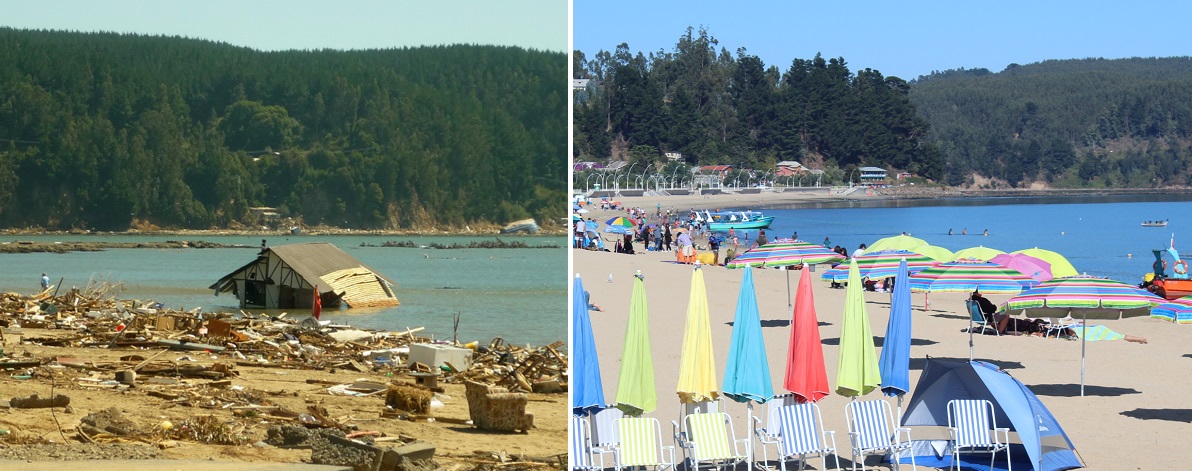 Así luce Dichato a 10 años del terremoto: locataria recuerda cómo vivió ese día