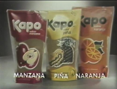 Kapo en un spot promocional de 1982