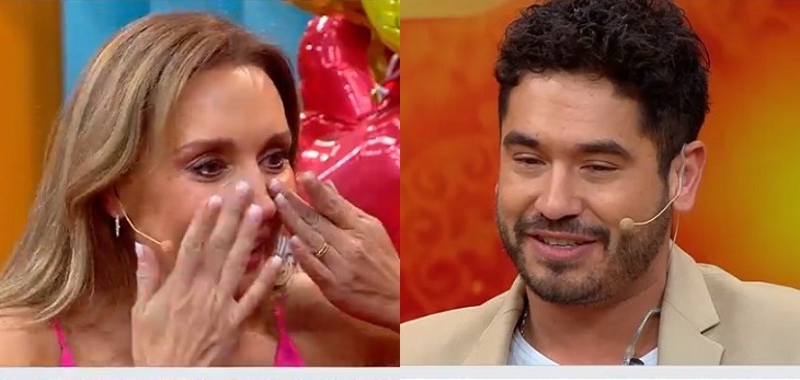 Gino Costa recibió cálido saludo de su familia y emocionó hasta las lágrimas a Karen Doggenweiler