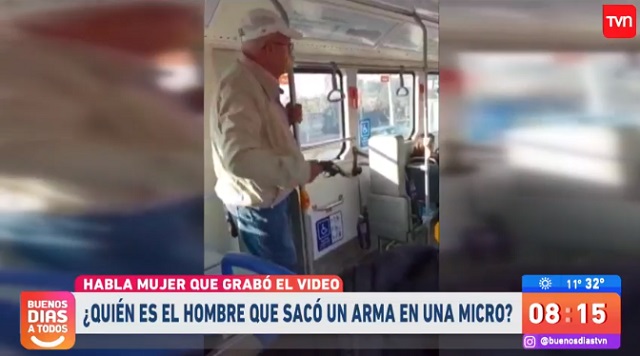 hombre sacó pistola en maipú