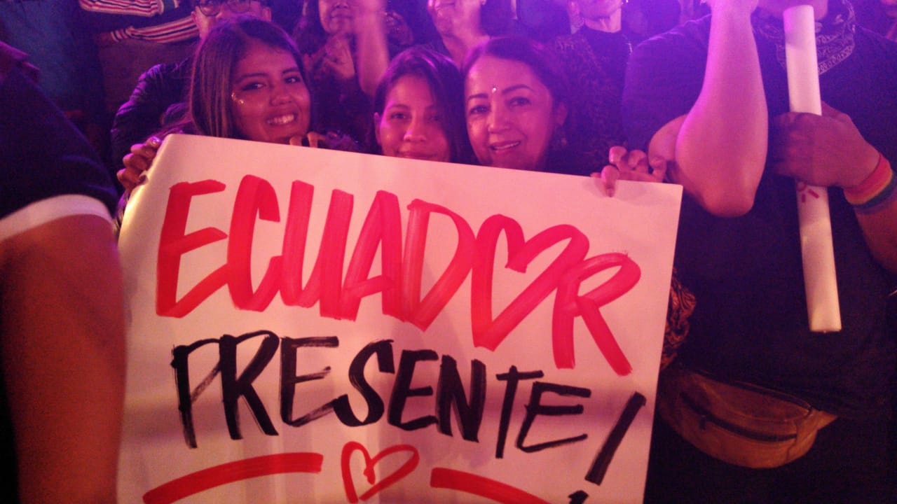 pancartas en el festival de viña