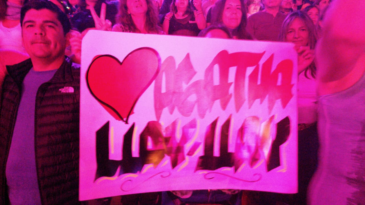 pancartas en festival de viña