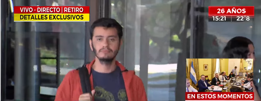 Chileno fue detenido en Argentina tras toser en la cara de periodista