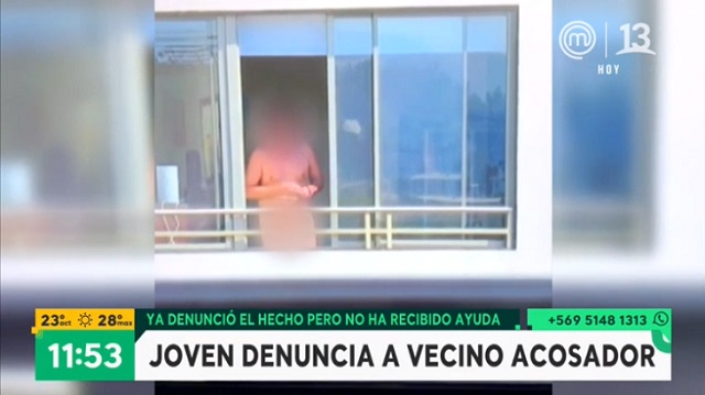 denuncia vecino acosador