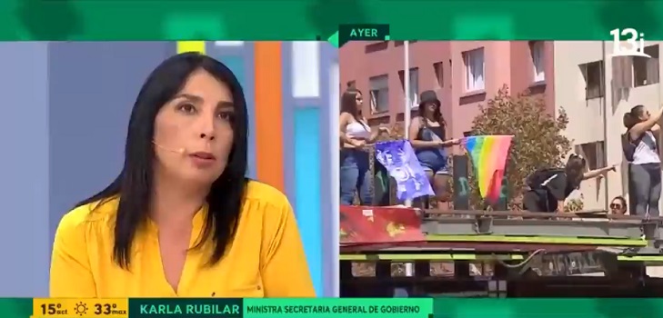 Karla Rubilar y marcha del 8M: 