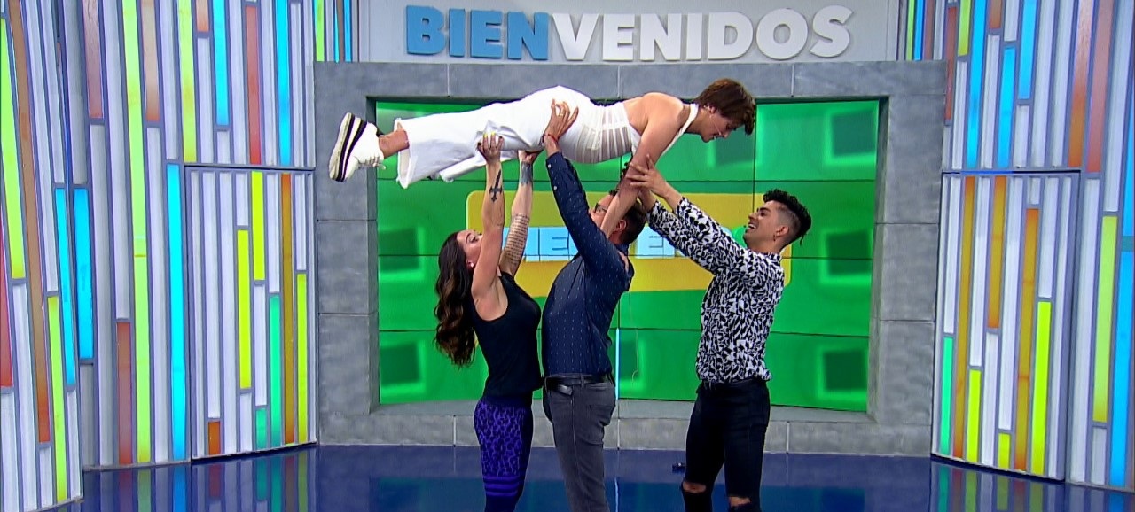 Bienvenidos: el divertido chascarro de Tonka Tomicic y Pancho Saavedra tras imitar paso de Vale Roth