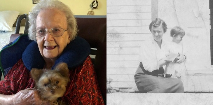 Hermanas con 102 años de diferencias