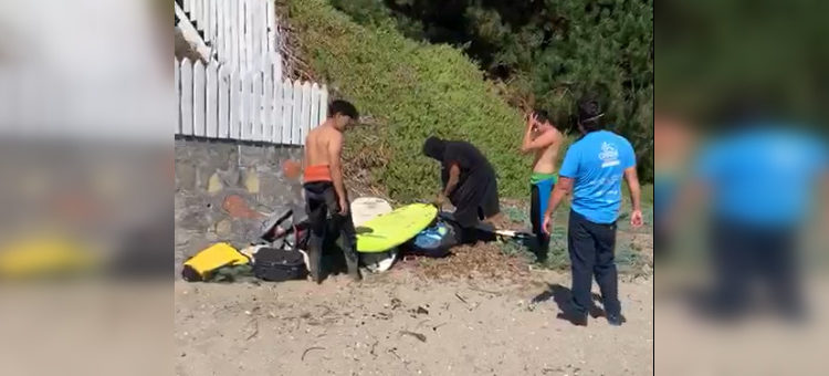 Vecinos de Cocholgue encaran a turistas que insisten en pasear por la playa pese al COVID-19