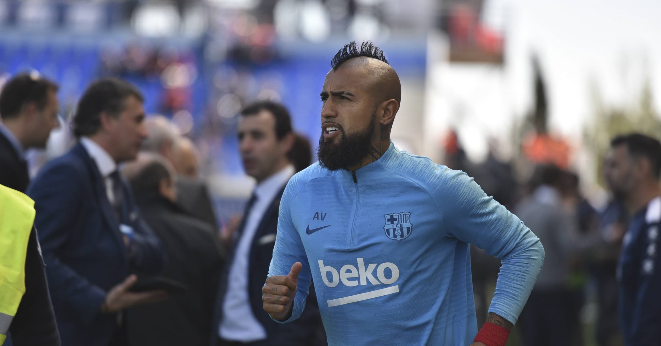 Arturo Vidal tras regresar a los entrenamientos