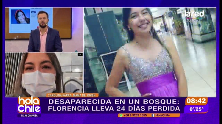 Carolina Parra, madre de joven desaparecida en Concepción. Florencia Romero