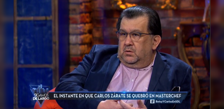 Carlos Zárate explicó por qué rompió en llanto en MasterChef con plato dedicado con un triste relato
