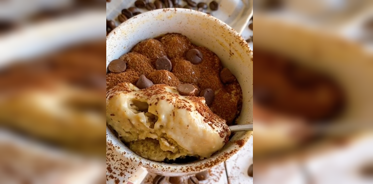 Mugcake de tiramisú: la simple y saludable receta que puedes preparar en menos de 5 minutos