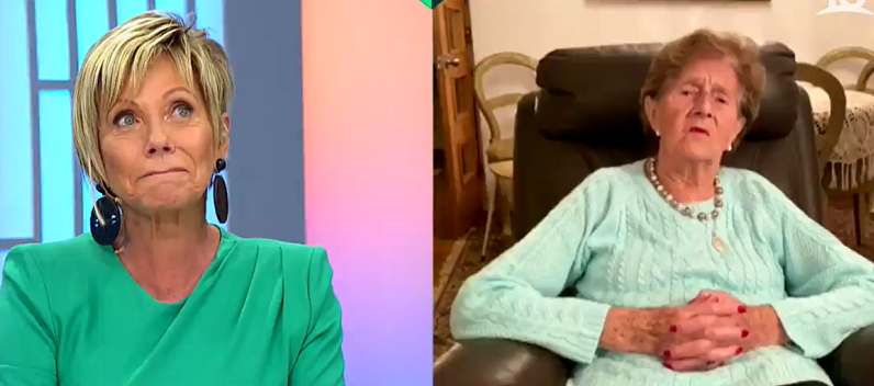 Raquel Argandoña fue sorprendida con adorable mensaje de su madre en Bienvenidos: 