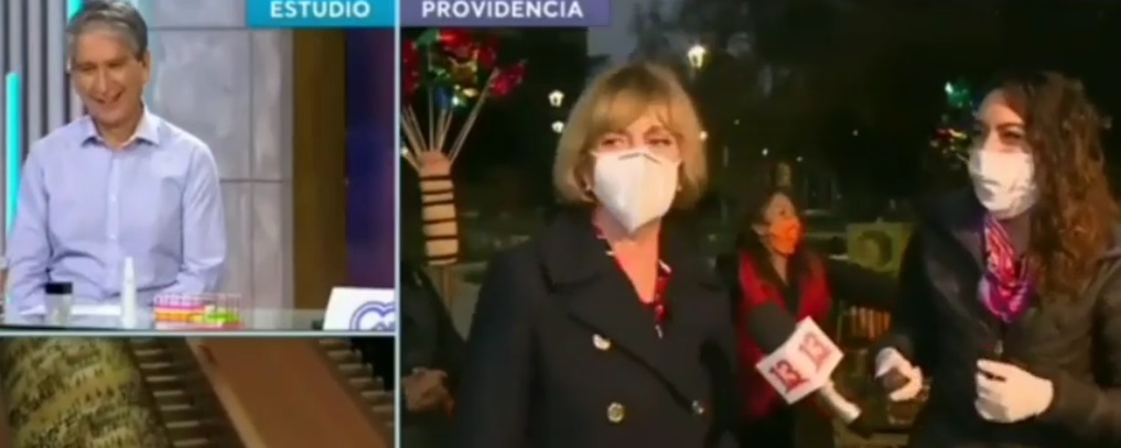 Evelyn Matthei irrumpió en medio de despacho de Aquí Somos Todos: pensó que transgredían cuarentena