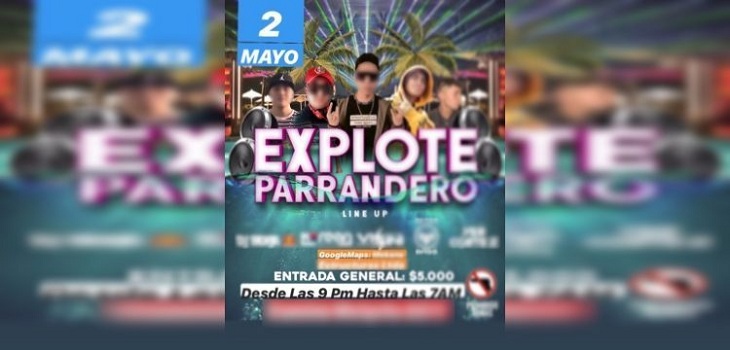 Multan con $50 millones a organizador de masiva fiesta realizada en Maipú en medio de pandemia