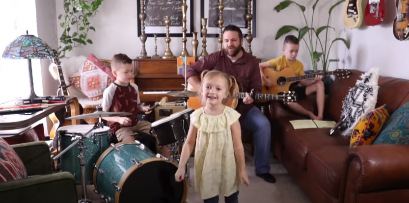talentosa familia de EE.UU. armó una banda que la rompe en redes