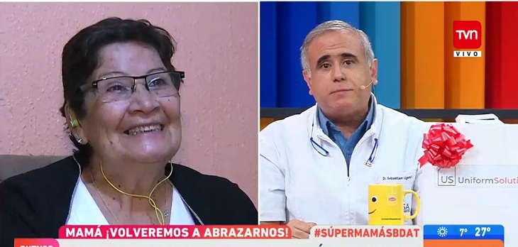 Doctor Ugarte sorprendió con especial regalo a mujer que siempre quiso ser funcionaria de la salud