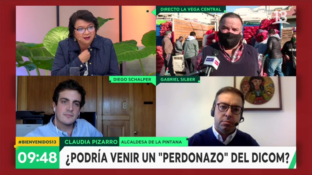 diego schalper y claudia pizarro en bienvenidos