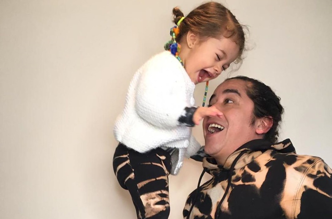 Fernando Godoy y su hija Lua