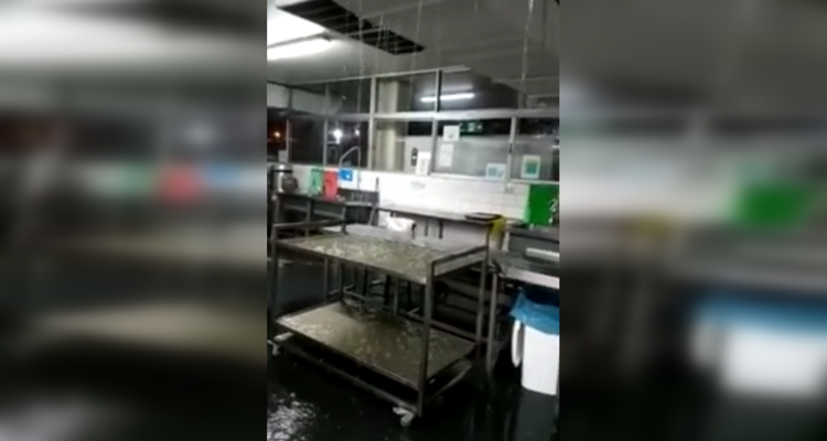 Fuerte temporal produce inundaciones en Hospital San Pablo de Coquimbo y deja serie de consecuencias