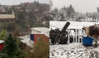 Nieve en Lo Barneche, Machalí y Coya