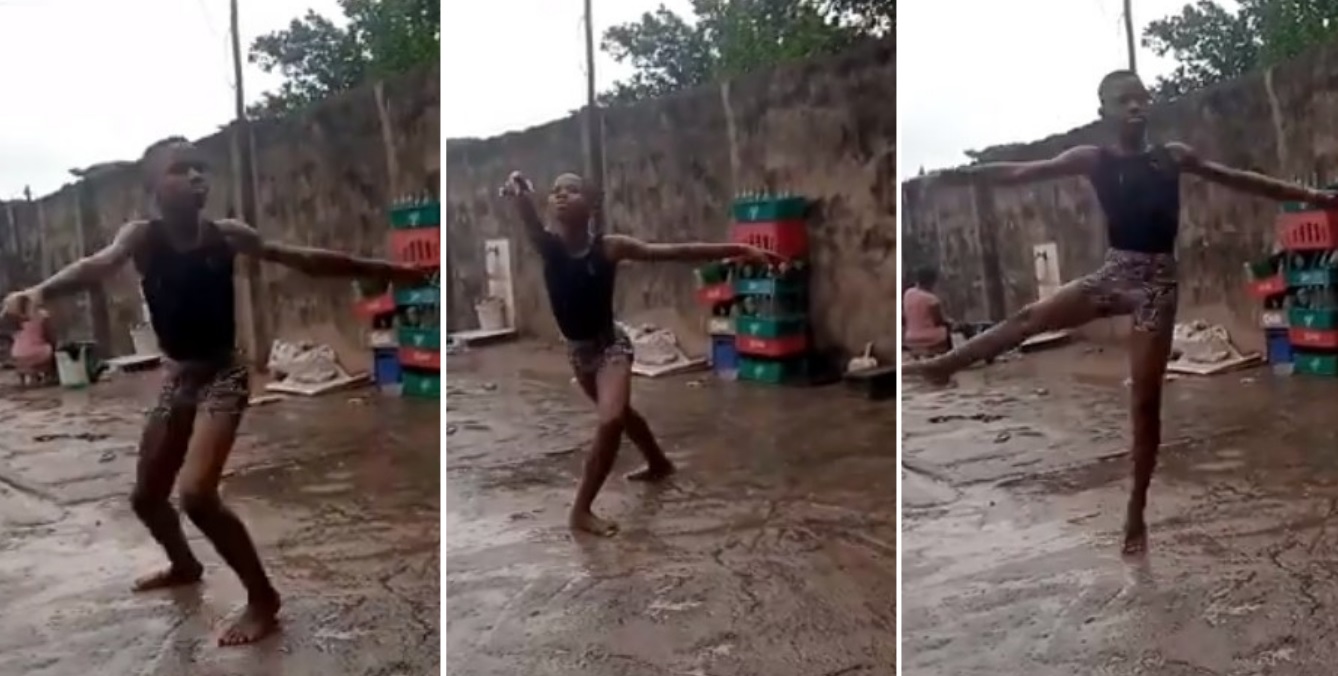 Niño es captado bailando bajo la lluvia en Nigeria y obtiene beca en EEUU