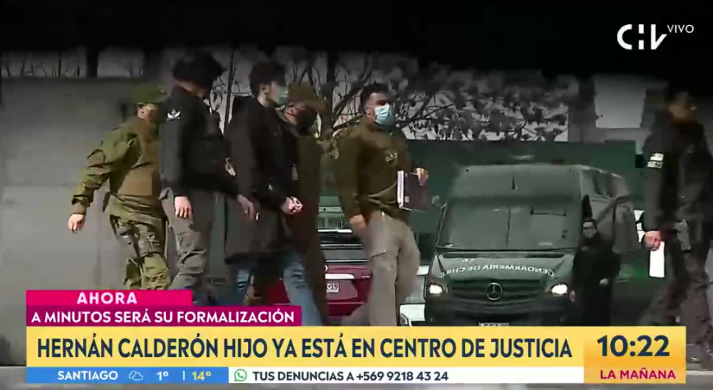 Carabineros detiene a 'Nano' Calderón: lo trasladan a Centro de Justicia para su formalización