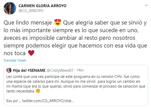 Twitter | Carmen Gloria Arroyo 