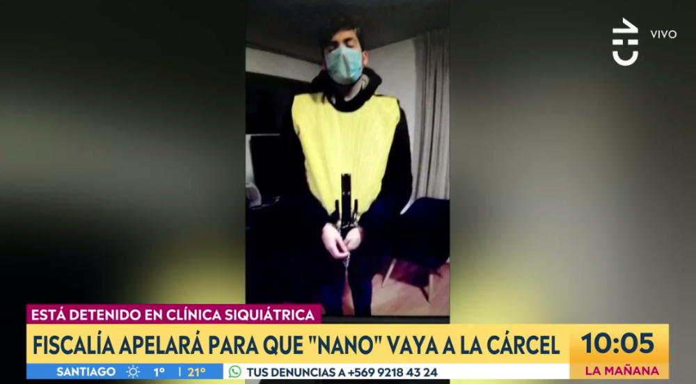 Gendarmería reveló detalles de estadía y comportamiento de 'Nano' Calderón en clínica psiquiátrica