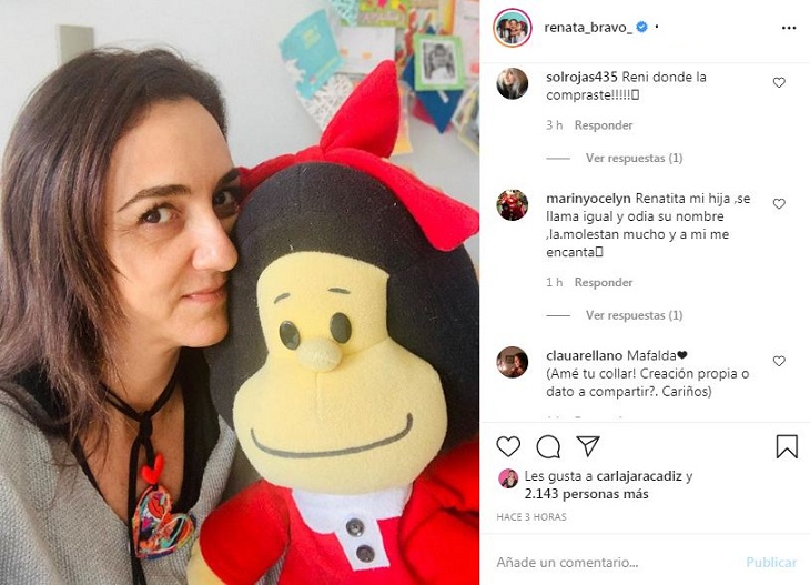El vínculo que une a Renata Bravo y Mafalda