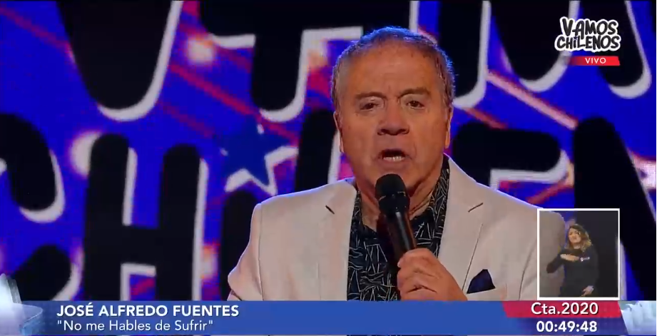 Pollo Fuentes interpretó canción de Los Bunkers en Vamos chilenos