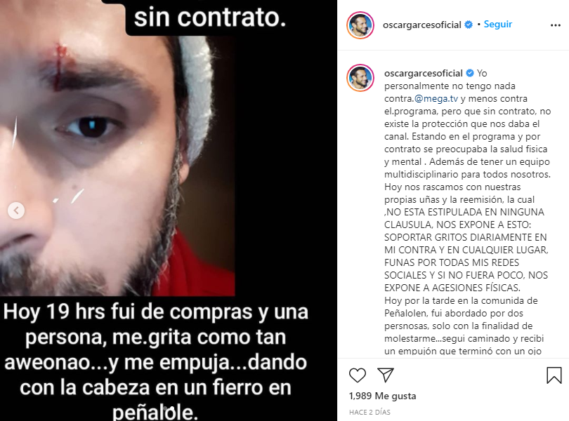 Óscar Garcés | Instagram 
