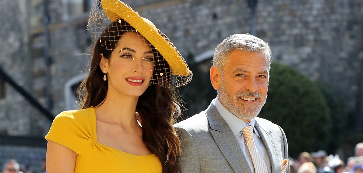 George y Amal Clooney en matrimonio de Harry y Meghan