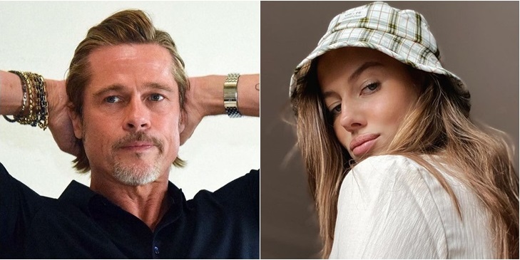 Brad Pitt (i) y Nicole Poturalski (d) | Instagram
