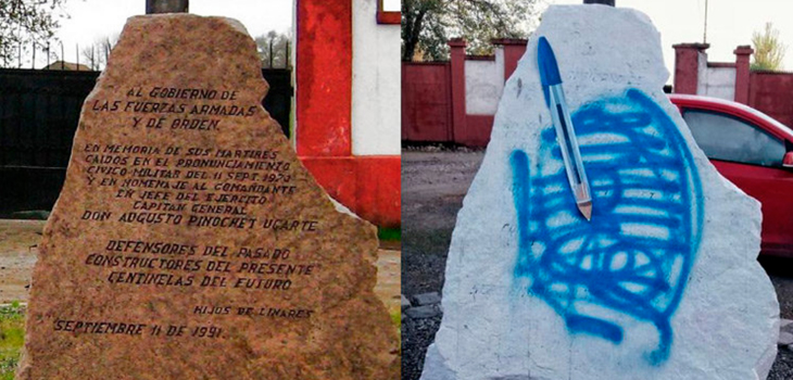 Rayan polémica plazoleta que homenajea a Pinochet en Linares